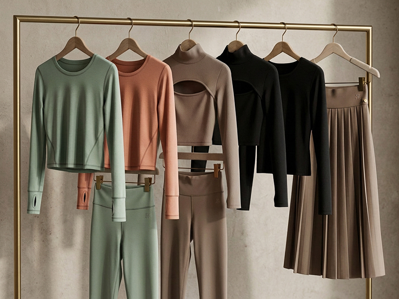 Full collection on rack